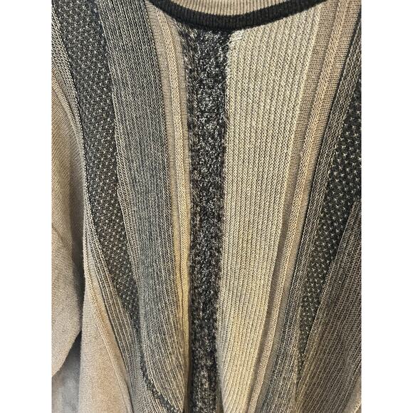 Vintage Norm Thompson Sweater Mens XL 3D COOGI Style 90s Knit Oversize Pullover - Picture 2 of 4